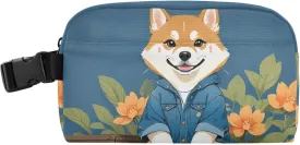 Small Lunch Cooler Bag For Work Outdoor Travel, Leakproof Small Cooler Bag, Mini Insulated Bag, Tiny Frozen Lunch Bag, Insulated Snack Pouch, Easy To Carry, Blue Dog