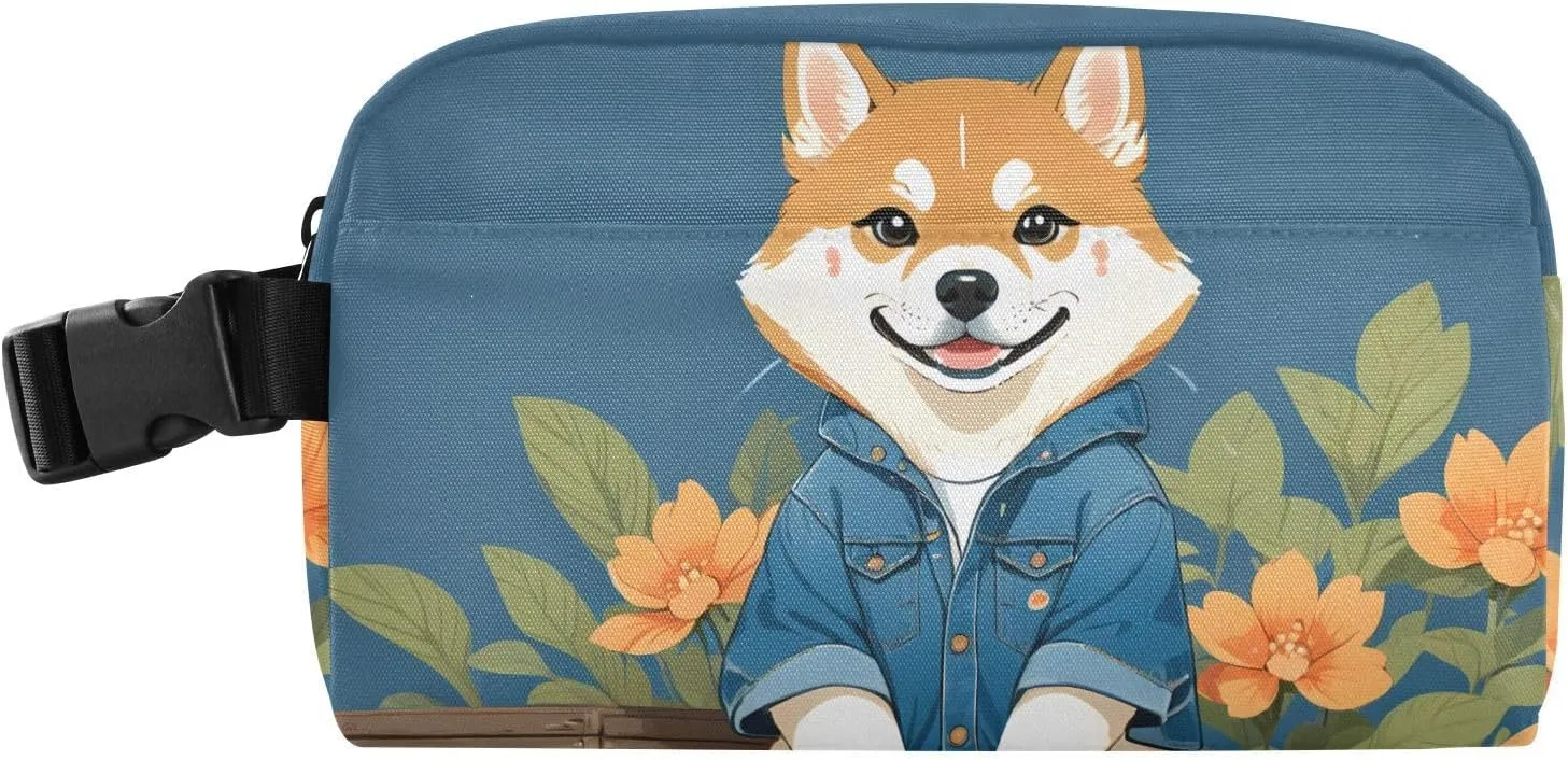 Small Lunch Cooler Bag For Work Outdoor Travel, Leakproof Small Cooler Bag, Mini Insulated Bag, Tiny Frozen Lunch Bag, Insulated Snack Pouch, Easy To Carry, Blue Dog
