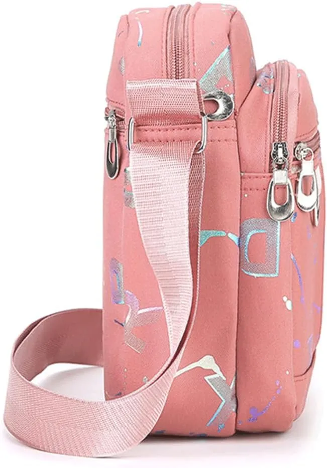 Small Messenger Bag for Men Women, Mini Crossbody Bag Shoulder Bag Travel Bag Multi Pocket Purses Soft Satchel Bag