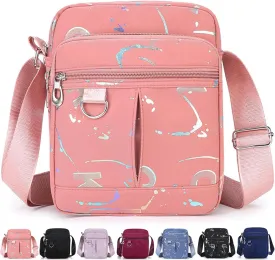 Small Messenger Bag for Men Women, Mini Crossbody Bag Shoulder Bag Travel Bag Multi Pocket Purses Soft Satchel Bag