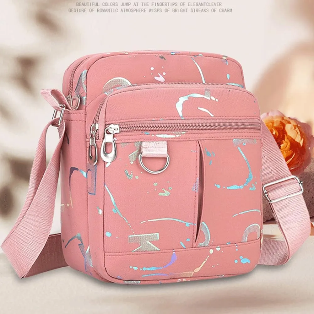 Small Messenger Bag for Men Women, Mini Crossbody Bag Shoulder Bag Travel Bag Multi Pocket Purses Soft Satchel Bag