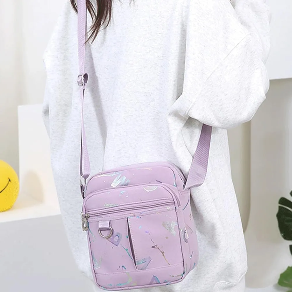 Small Messenger Bag for Men Women, Mini Crossbody Bag Shoulder Bag Travel Bag Multi Pocket Purses Soft Satchel Bag