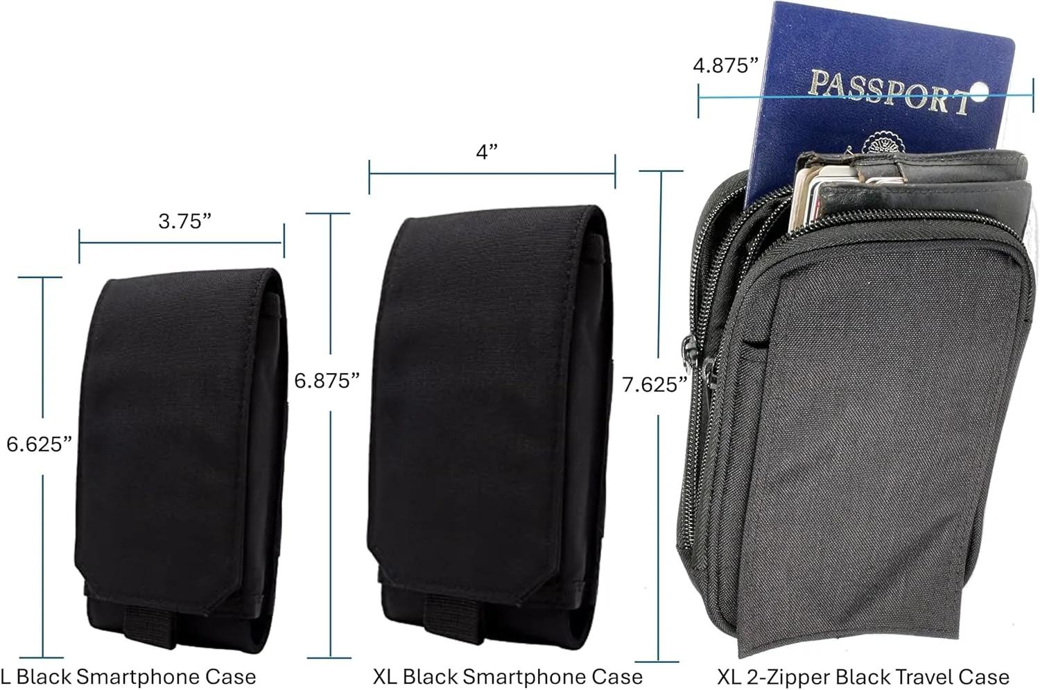 Smartphone Strap Pack - Backpack Shoulder Strap Pocket - Backpack Attachment for Hikers, Travelers, Students, and Commuters