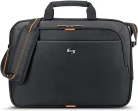 Solo New York Briefcase - Laptop Carrying Bag for Women & Men, Brief for Travel & Work, Adjustable Shoulder Strap - Ace Slim
