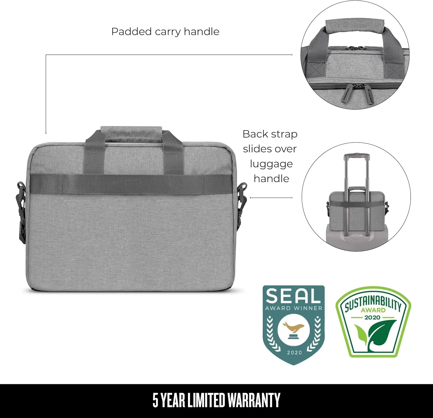 Solo Re:New 15.6 Inch Laptop Briefcase