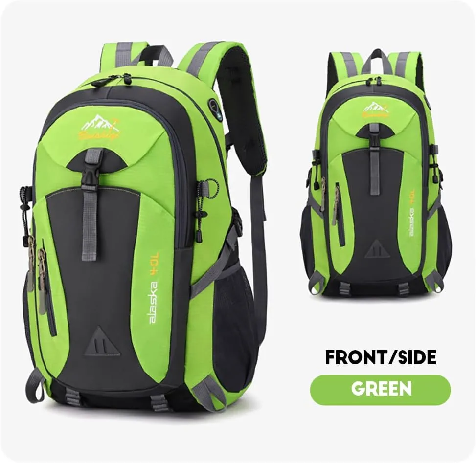 Student Laptop Backpack, Durable Laptops Backpack with USB Port, Headphone Port, College Computer Bag Gift for Men&Women (upgraded version, green)