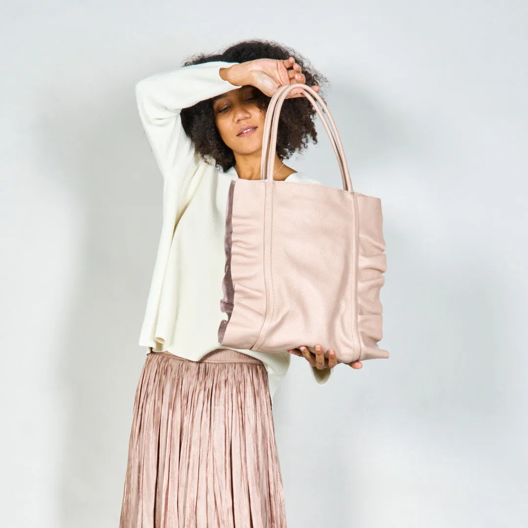 Stylish slouchy tote bag with double handles wholesale