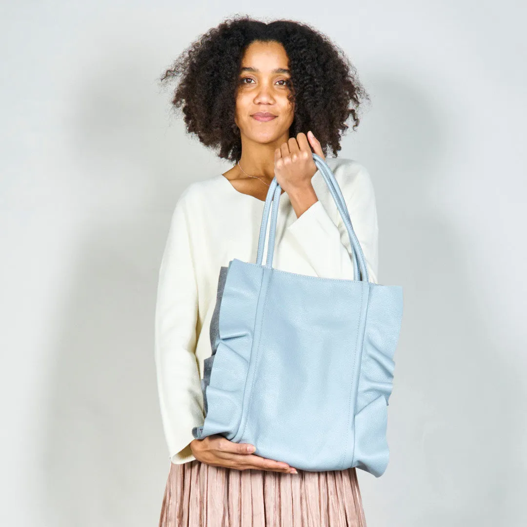 Stylish slouchy tote bag with double handles wholesale