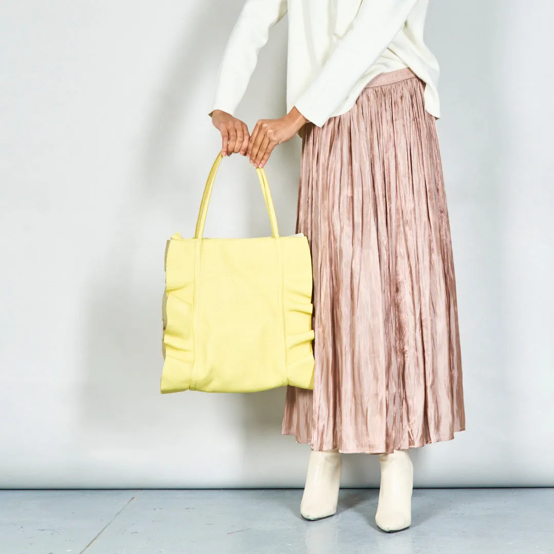 Stylish slouchy tote bag with double handles wholesale