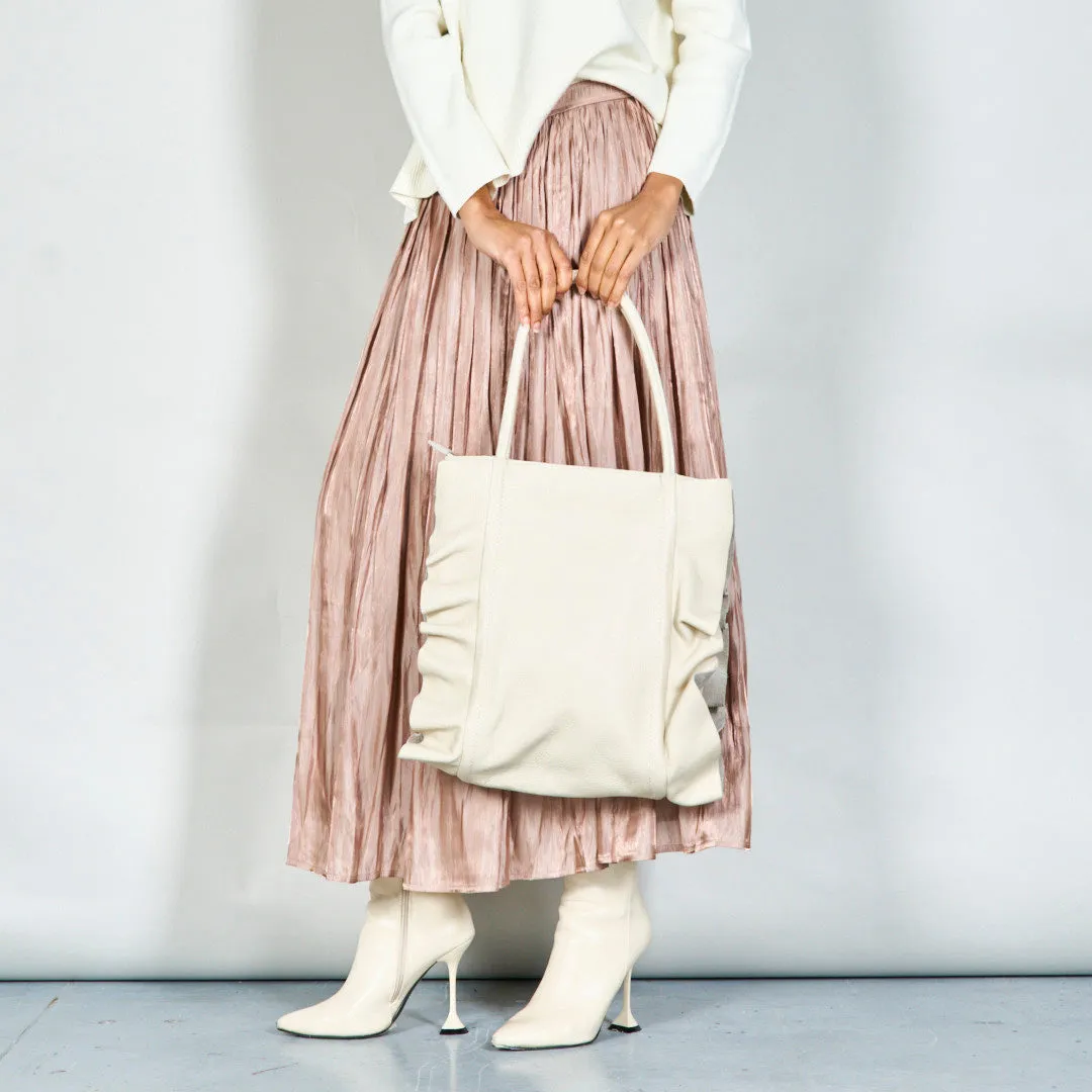 Stylish slouchy tote bag with double handles wholesale