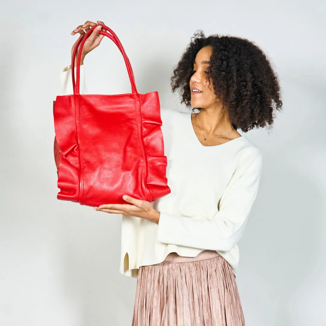 Stylish slouchy tote bag with double handles wholesale