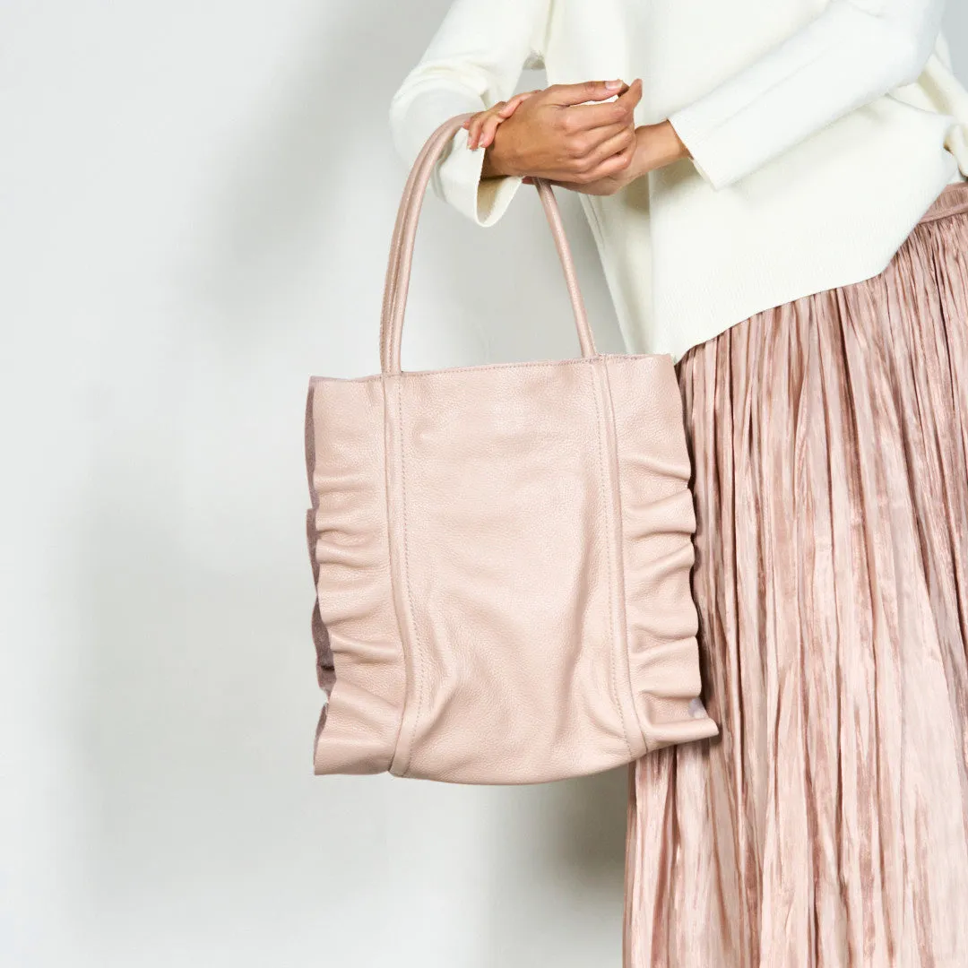 Stylish slouchy tote bag with double handles wholesale
