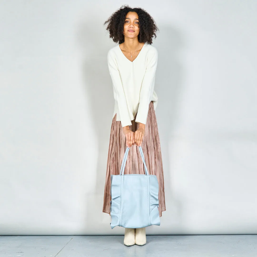 Stylish slouchy tote bag with double handles wholesale