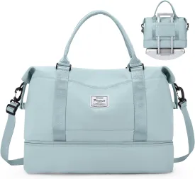 SYCNB Weekender Bags for Women,Personal Item Travel Bag with Shoes Compartment,Overnight Travel Duffel Bag,Gym Bag