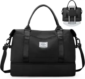 SYCNB Weekender Bags for Women,Personal Item Travel Bag with Shoes Compartment,Overnight Travel Duffel Bag,Gym Bag