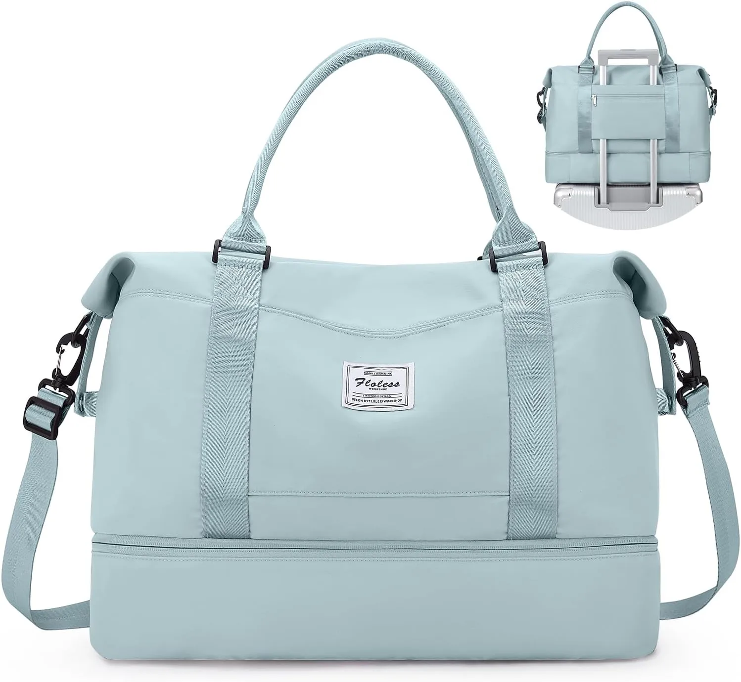 SYCNB Weekender Bags for Women,Personal Item Travel Bag with Shoes Compartment,Overnight Travel Duffel Bag,Gym Bag