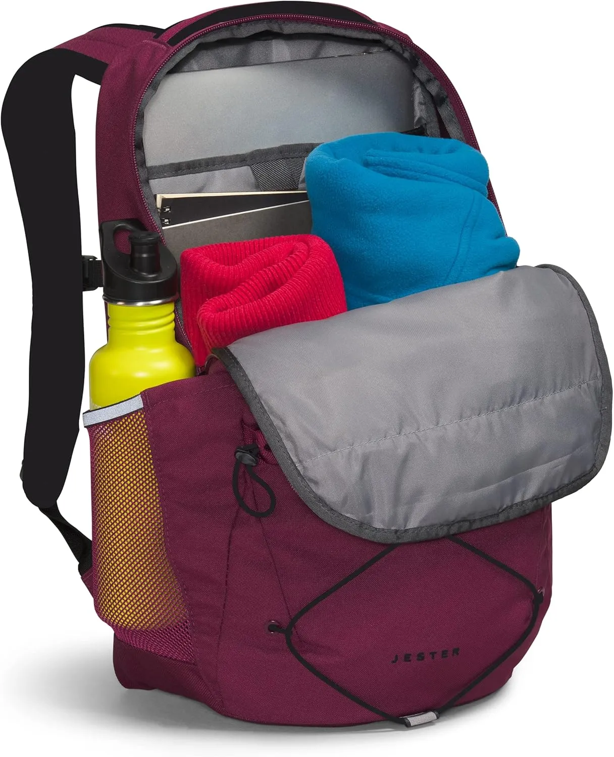 THE NORTH FACE Jester Everyday Laptop Backpack, Boysenberry/TNF Black, One Size