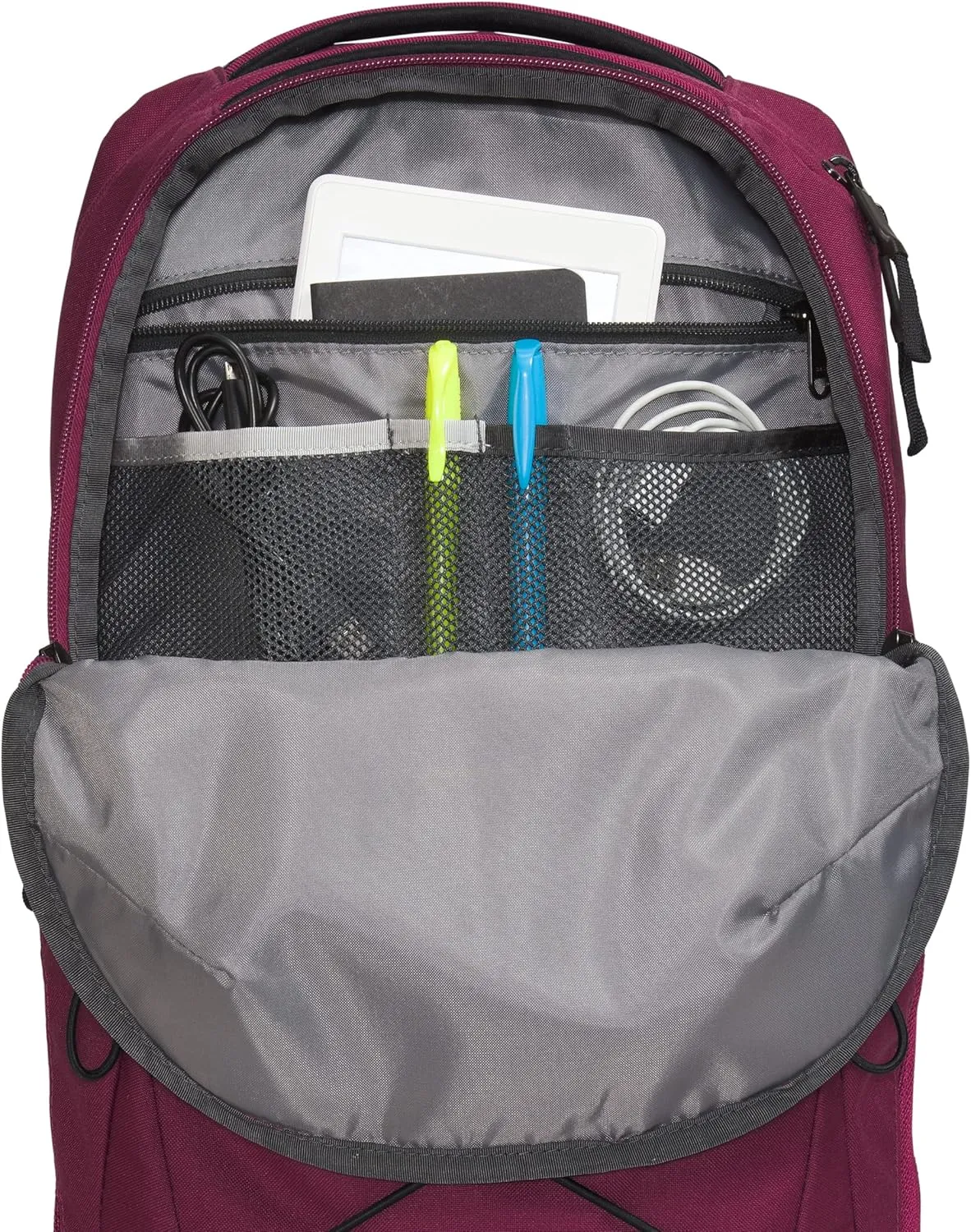 THE NORTH FACE Jester Everyday Laptop Backpack, Boysenberry/TNF Black, One Size