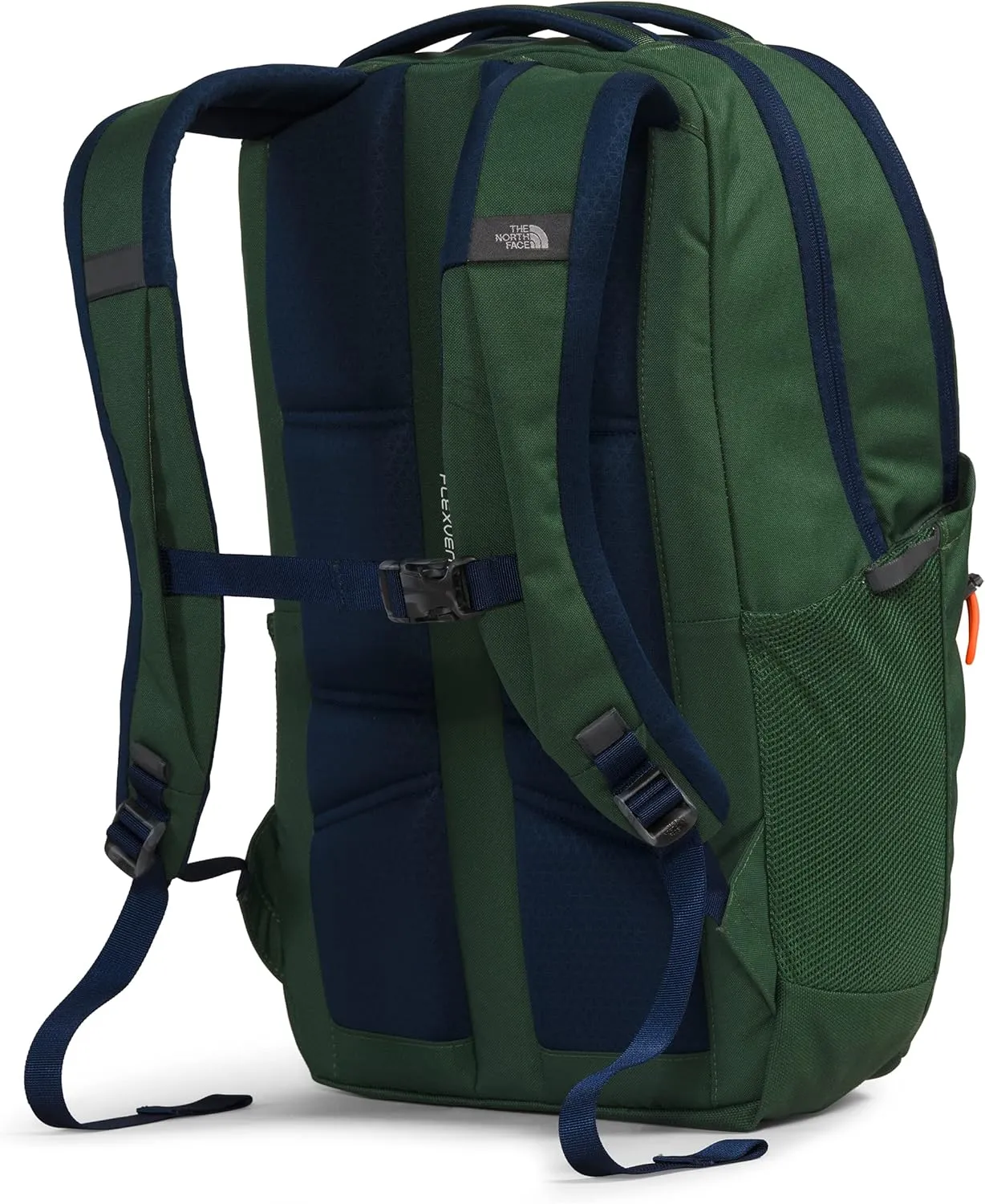 THE NORTH FACE Jester Everyday Laptop Backpack, Pine Needle/Summit Navy/Power Orange, One Size