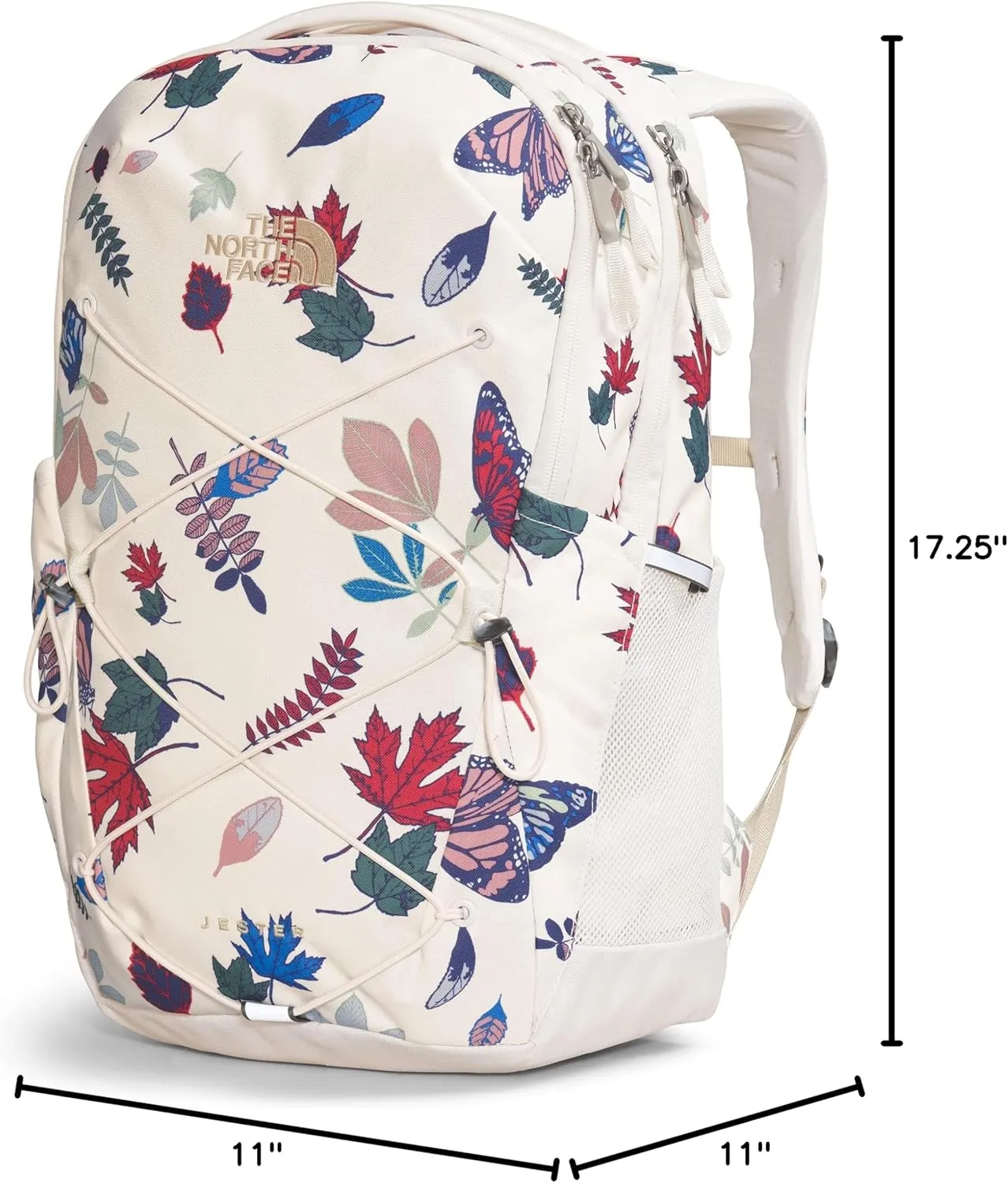 THE NORTH FACE Women's Jester Everyday Laptop Backpack, Gardenia White Fall Wanderer Print/Gardenia White/Gravel, One Size