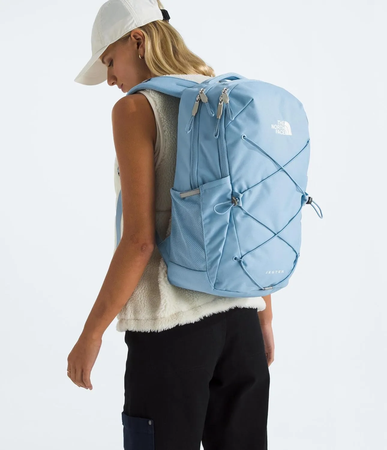 THE NORTH FACE Women's Jester Everyday Laptop Backpack - PFAS Free, Steel Blue, One Size