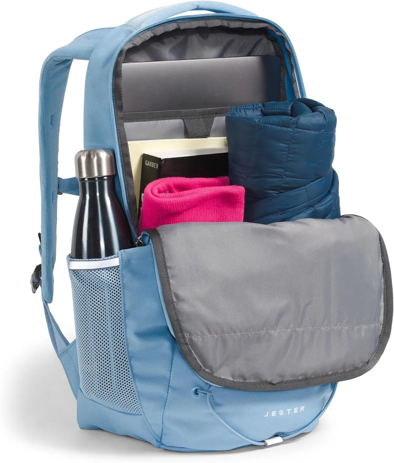 THE NORTH FACE Women's Jester Everyday Laptop Backpack - PFAS Free, Steel Blue, One Size