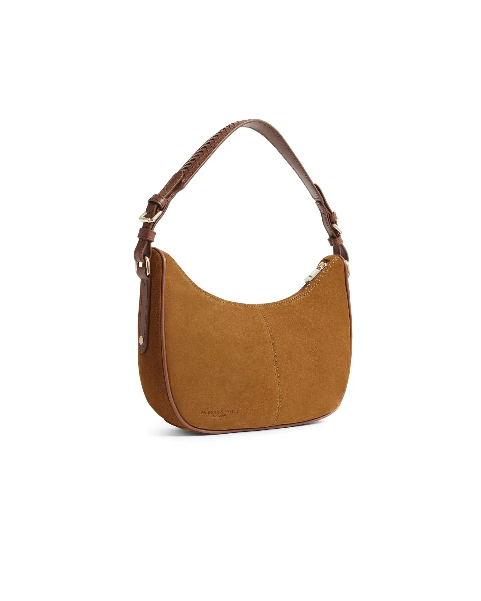 The Tetbury Crescent Bag - Tan Suede