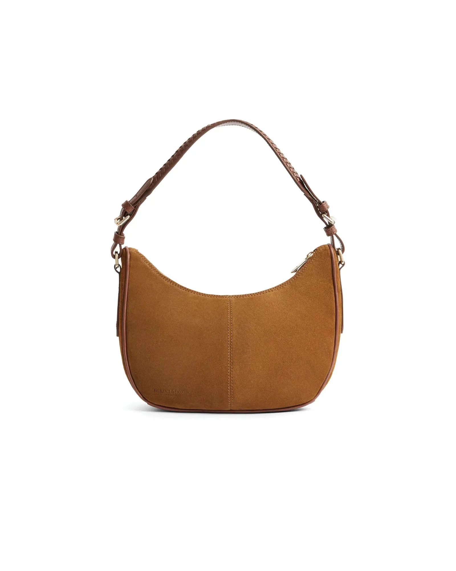 The Tetbury Crescent Bag - Tan Suede