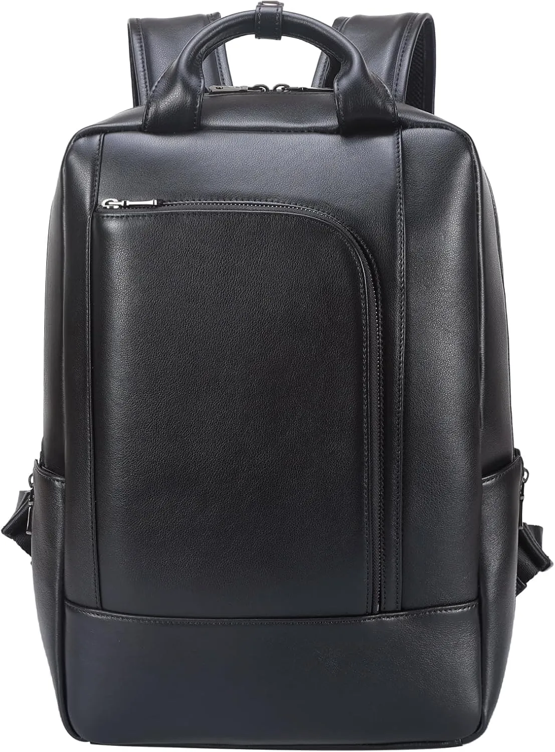 TIDING Genuine Leather 15.6" Laptop Backpack for Men and Women Large Casual Daypack Office Business Travel Bag Rucksack
