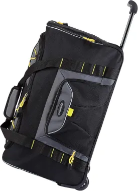 TPRC Sierra Madre II Upright Rolling Duffel Bag, Black/Gray, 21-Inch