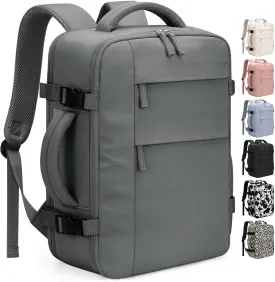Travel Backpack for Women Man, Waterproof Personal Item Travel Bag Airline Approved Laptop Backpack Weekender bags Bookbag for Business,Travel, Work Fits 15.6 inch Laptop(Medium,Green)
