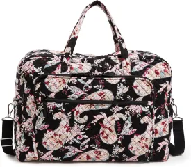 Vera Bradley Iconic Grand Weekender Travel Bag, Signature Cotton, Botanical Paisley