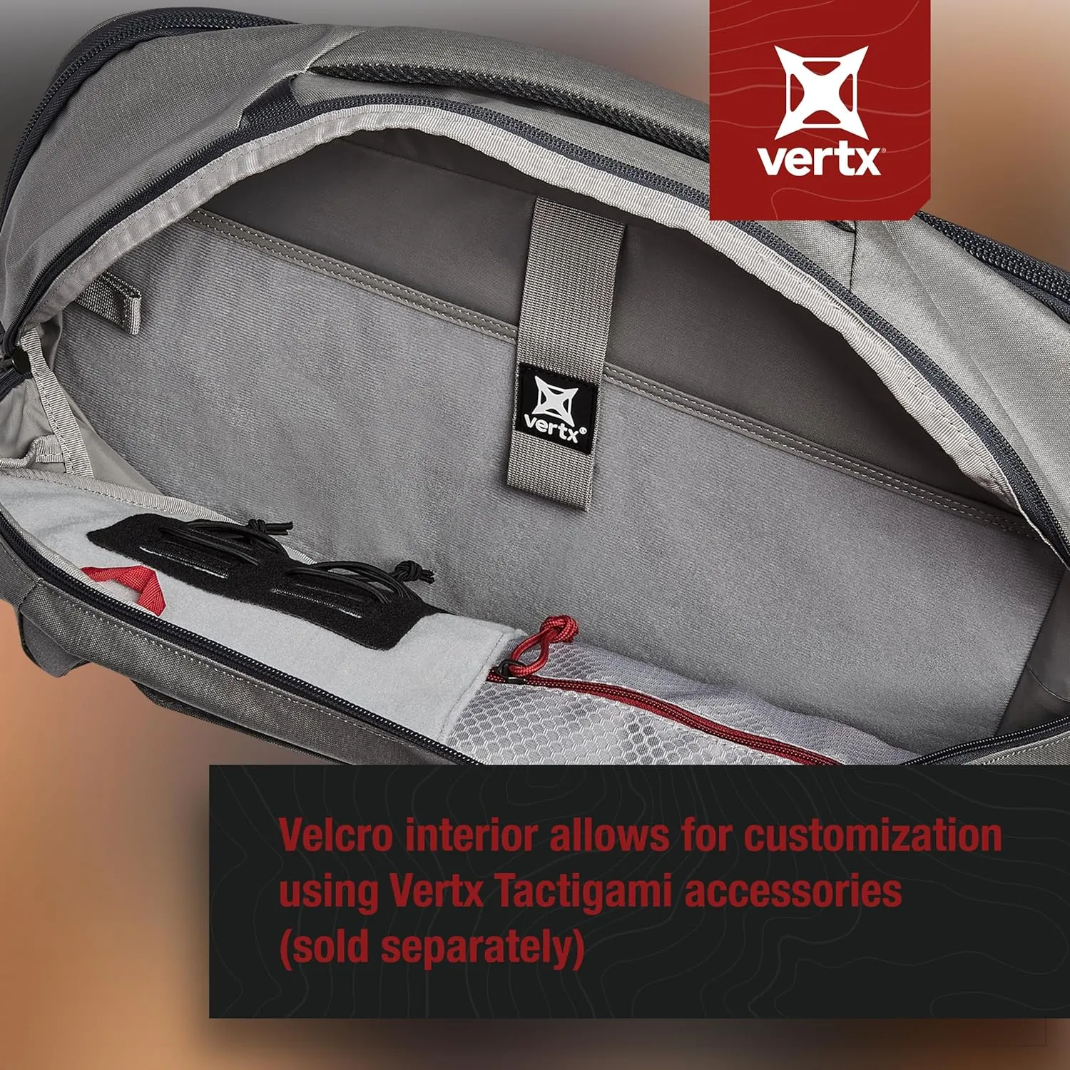 Vertx Commuter EDC Tactical Bag Sling Backpack 22L Backpack for CCW, Travel, Work, Tactical Gear, Medium Grey