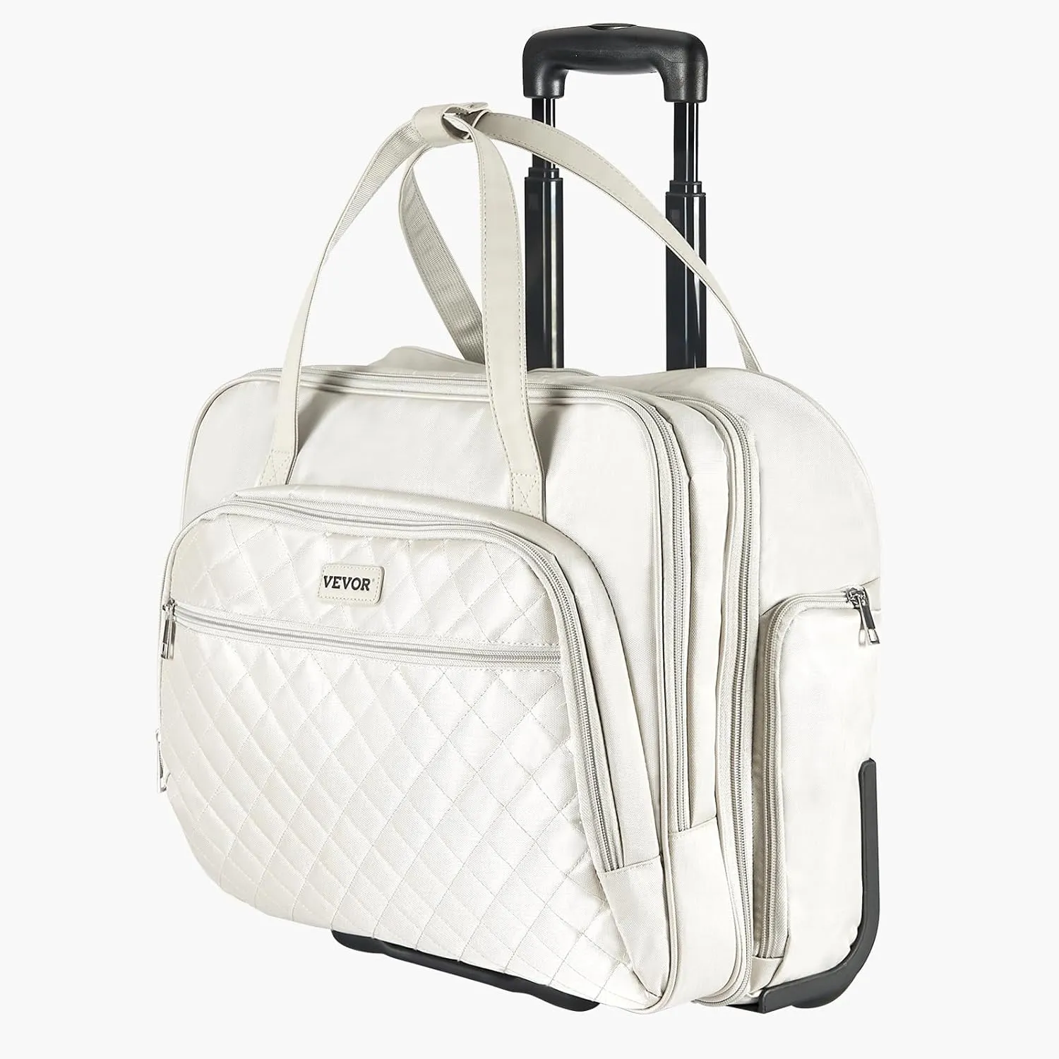 VEVOR Rolling laptop bag,Wheeled Briefcase, Roller Computer Tote Bag, Laptop Case for Work Travel Business Office, Women Men