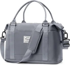 Weekender Bags for Women,Personal Item Travel Bag,Overnight Travel Duffel Bag with Expandable Shoes Compartment & Wet Pocket