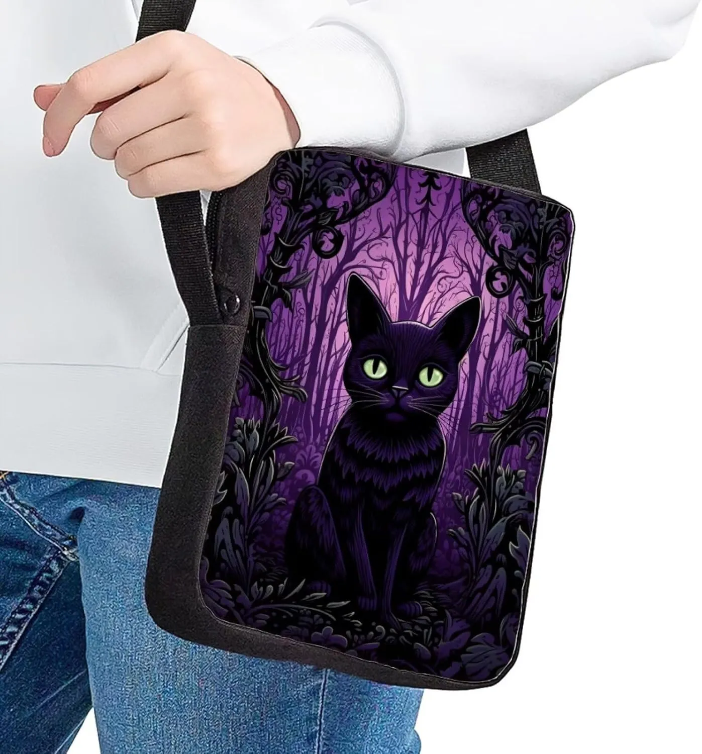 Women Men Small Crossbody Bag Messenger Purse for Traveling Shopping