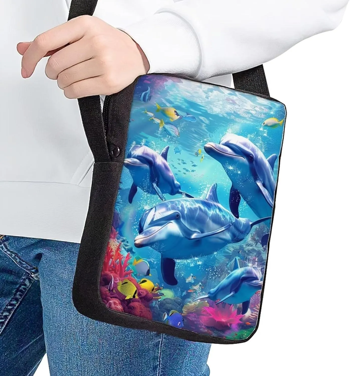 Women Men Small Crossbody Bag Messenger Purse for Traveling Shopping