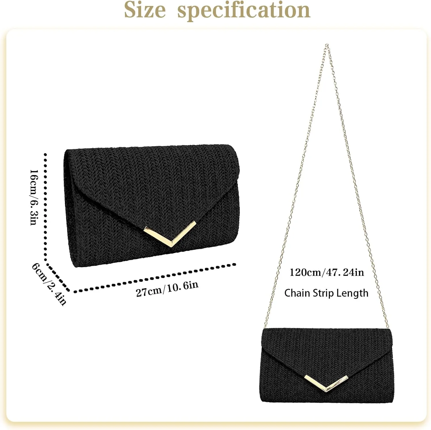 Women Straw Bag Evening Clutch Purse Handbags Wedding Party Clutches Purses