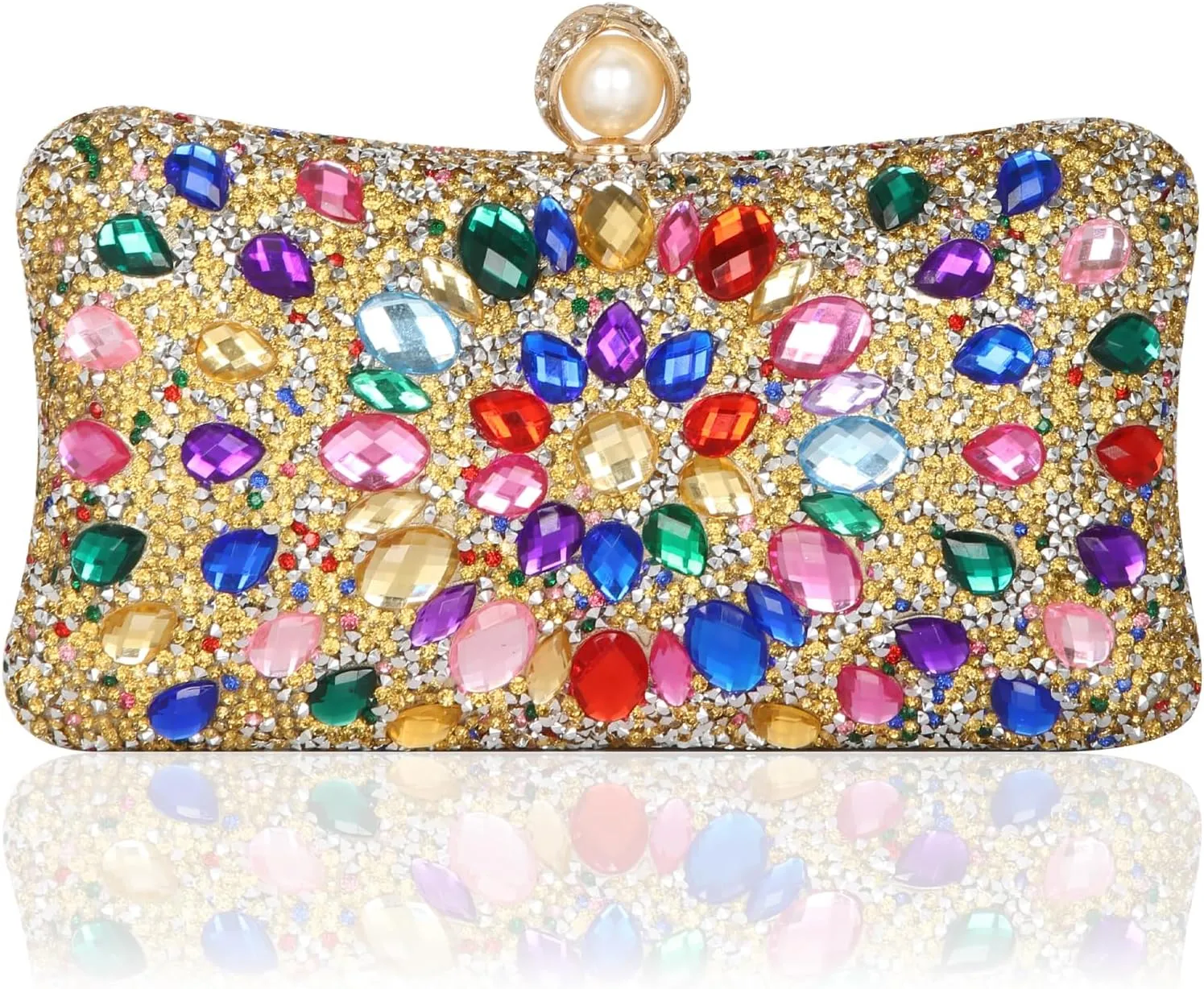Women's Evening Bags Sparkly Rhinestone Clutch Purses Luxury Handbags