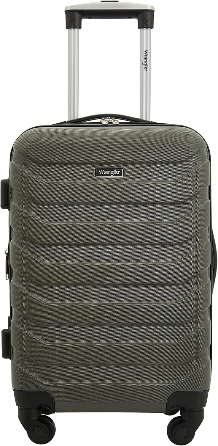 Wrangler Elysium Luggage & Packing Cubes, Green, 4 Piece Set