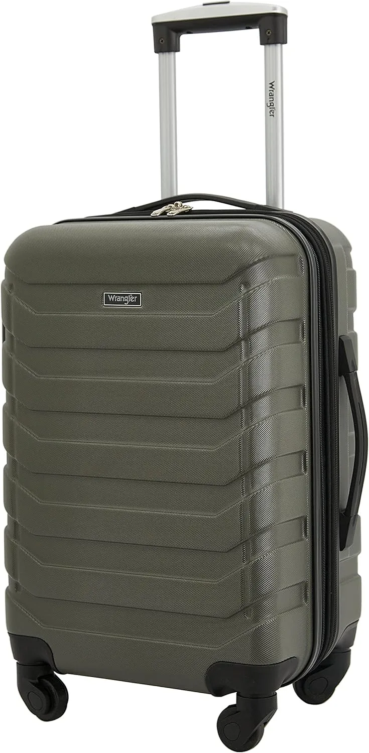Wrangler Elysium Luggage & Packing Cubes, Green, 4 Piece Set