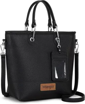 Wrangler Tote Bag for Women Casual Work Top-handle Handbag with Card Holder